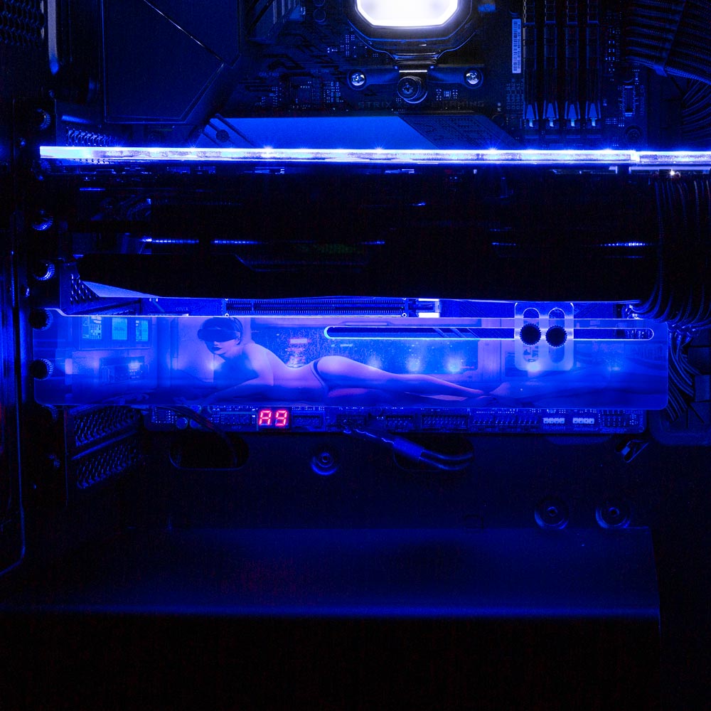 Cozy Nights RGB GPU Support Bracket - Dan Giuz - V1Tech