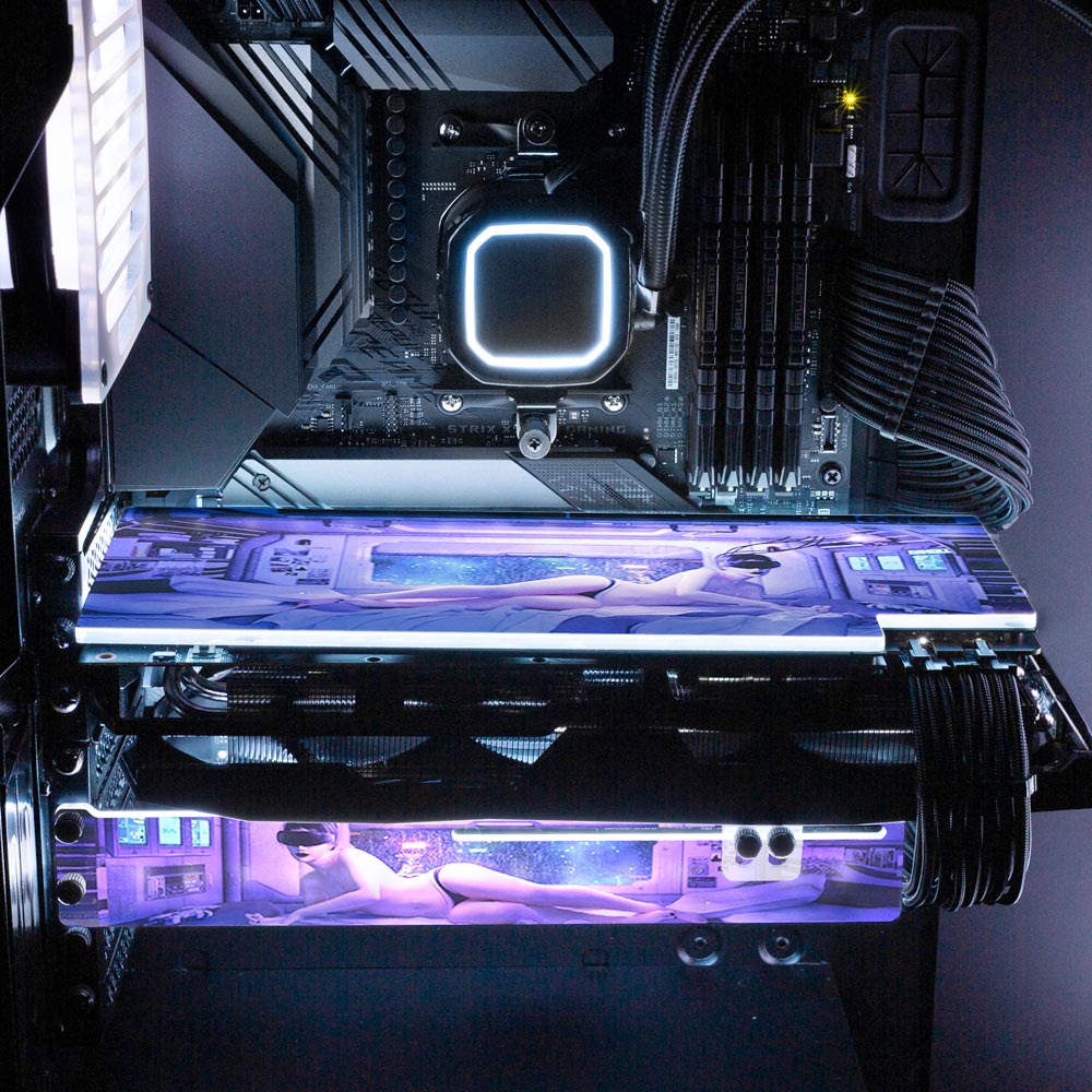 Cozy Nights RGB GPU Support Bracket - Dan Giuz - V1Tech