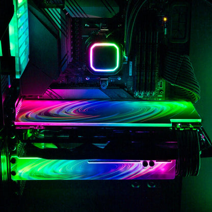 Crayola Galaxy RGB GPU Support Bracket - StellarFire - V1Tech