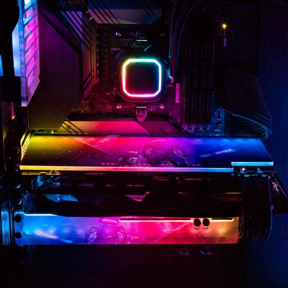 Crime Scene RGB GPU Support Bracket - Dan Giuz - V1Tech