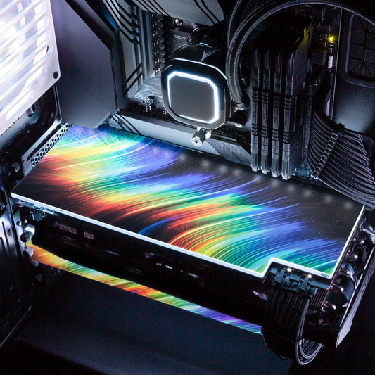 Crystal Corridor RGB GPU Backplate - StellarFire - V1Tech