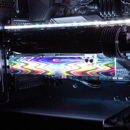 Crystal Visitation RGB GPU Support Bracket - StellarFire - V1Tech