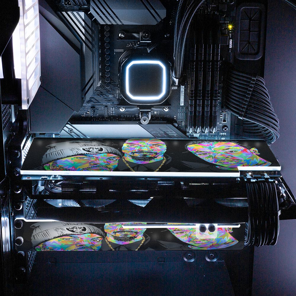 Cubepacdredrome RGB GPU Support Bracket - Technodrome1 - V1Tech