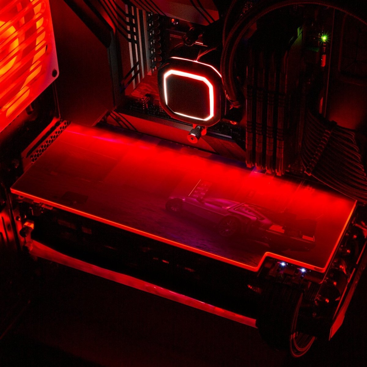 Cyber Nights RGB GPU Backplate - Skie Graphic Studio - V1Tech