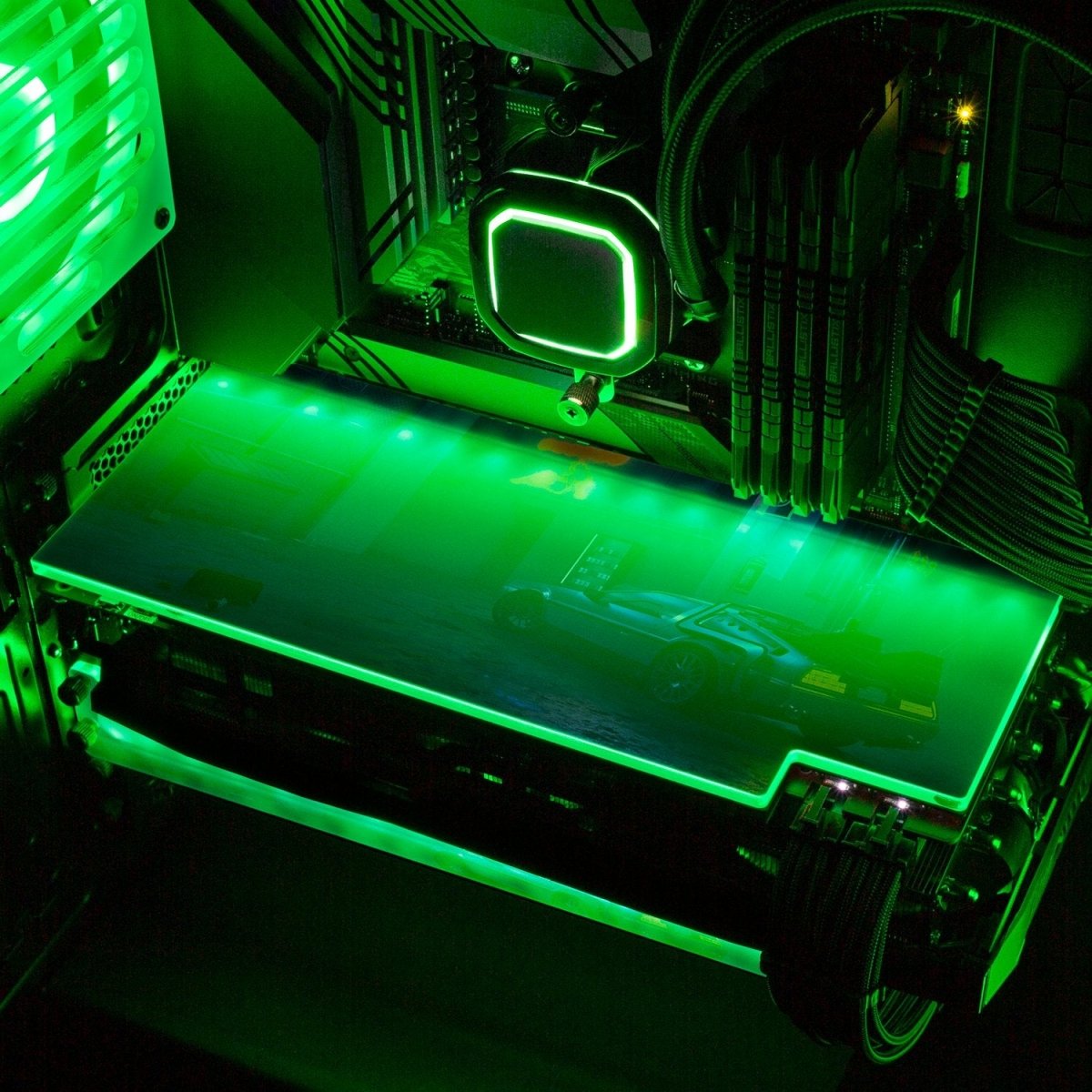 Cyber Nights RGB GPU Backplate - Skie Graphic Studio - V1Tech