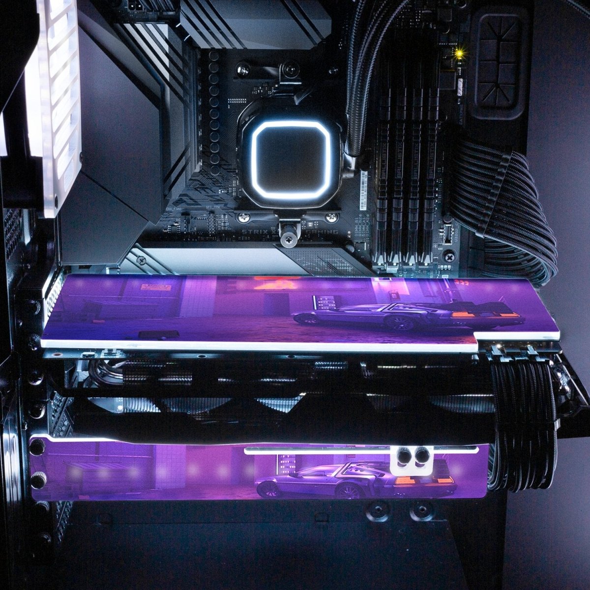 Cyber Nights RGB GPU Backplate - Skie Graphic Studio - V1Tech