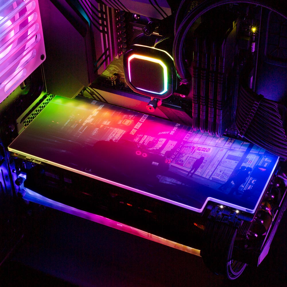 Cybershop3 RGB GPU Backplate - Skie Graphic Studio - V1Tech