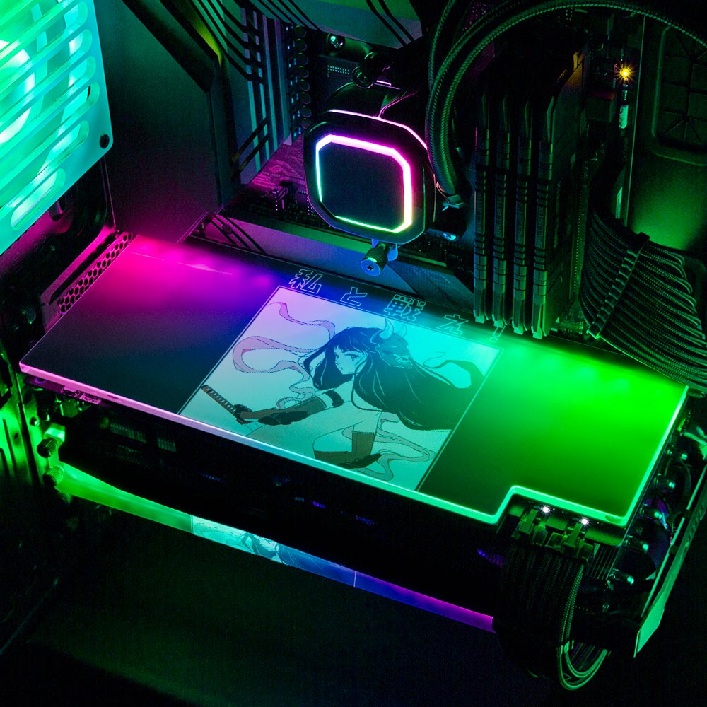 Demon Catcher RGB GPU Backplate - YacilArt - V1Tech