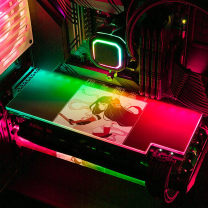 Demon Catcher RGB GPU Backplate - YacilArt - V1Tech