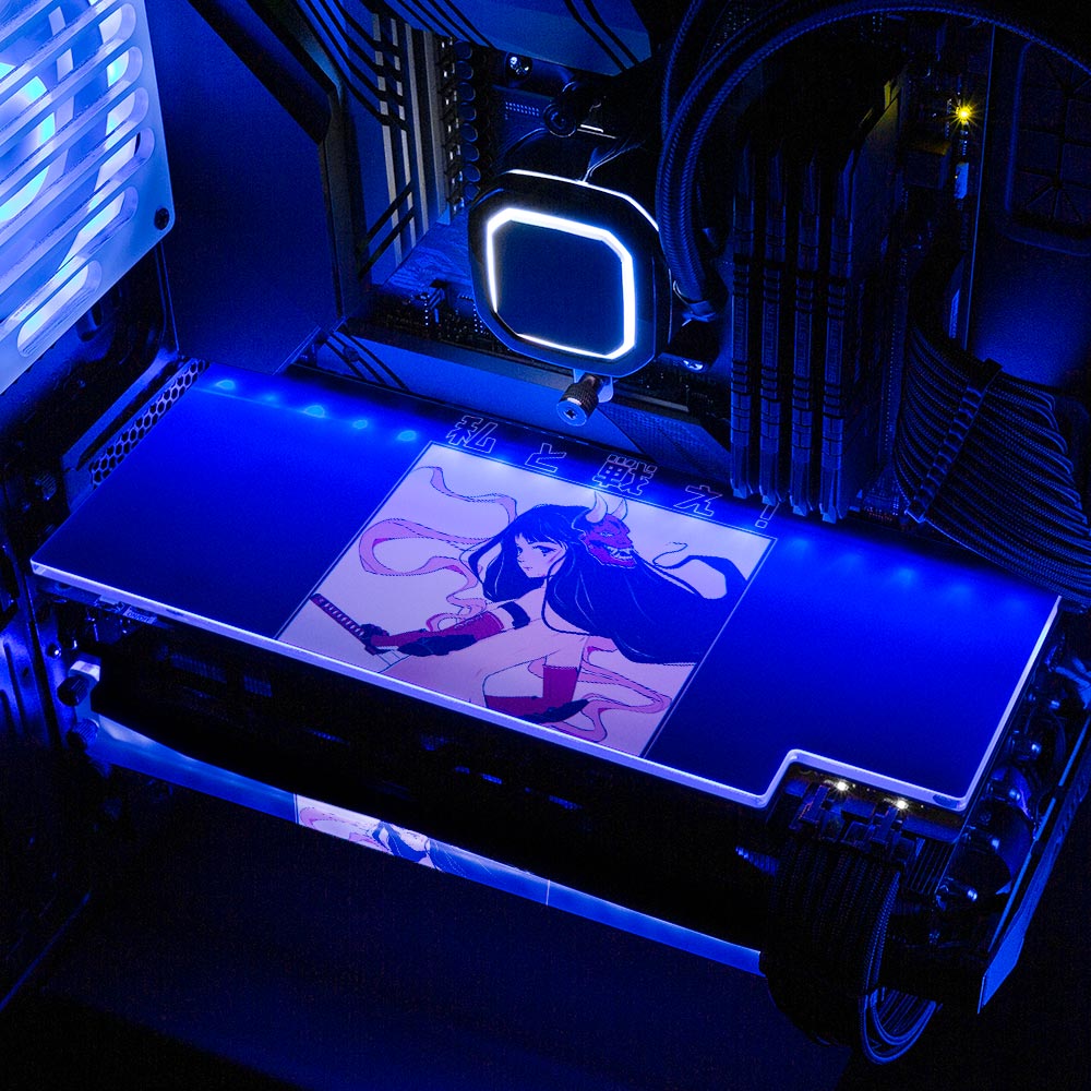 Demon Catcher RGB GPU Backplate - YacilArt - V1Tech