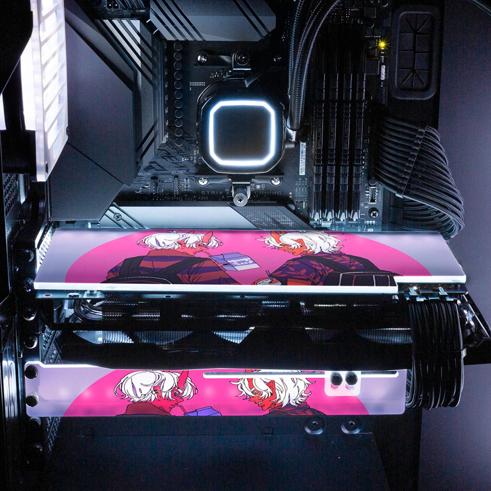 Demon Date RGB GPU Support Bracket - Kuurakuu - V1Tech