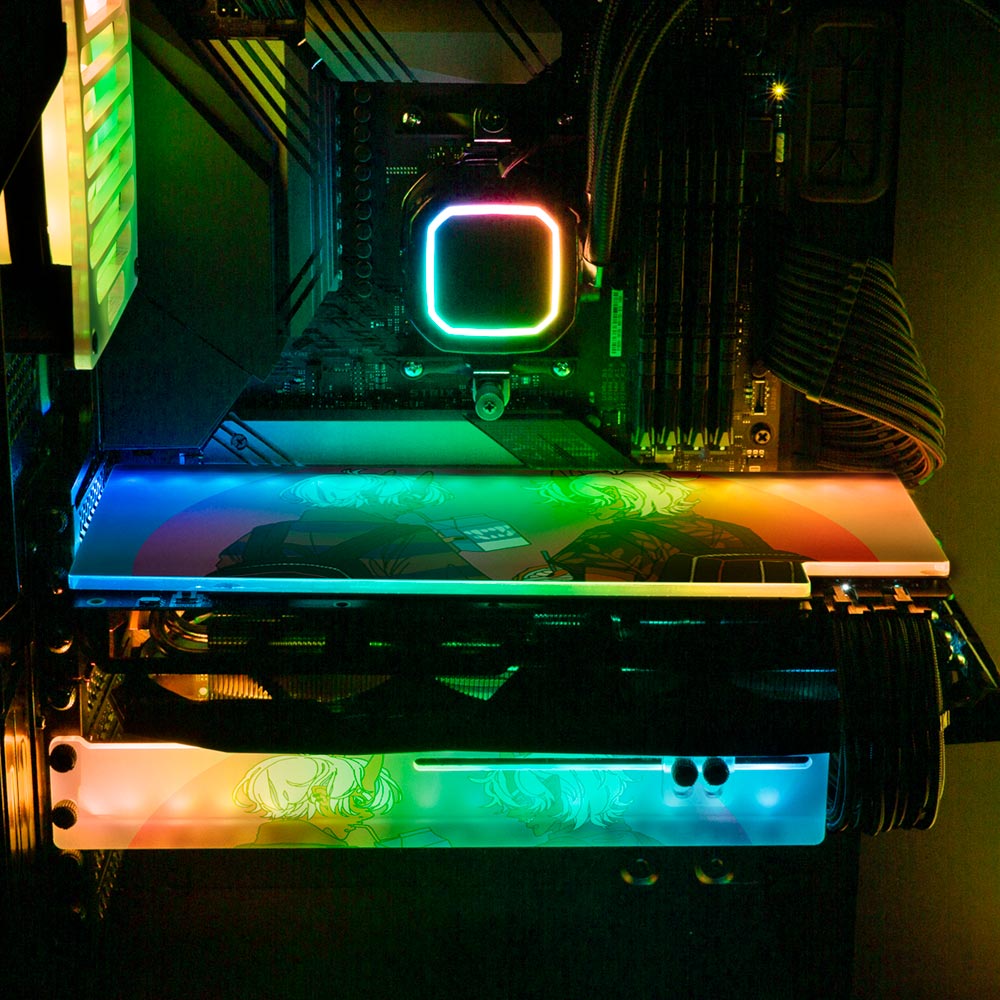 Demon Date RGB GPU Support Bracket - Kuurakuu - V1Tech