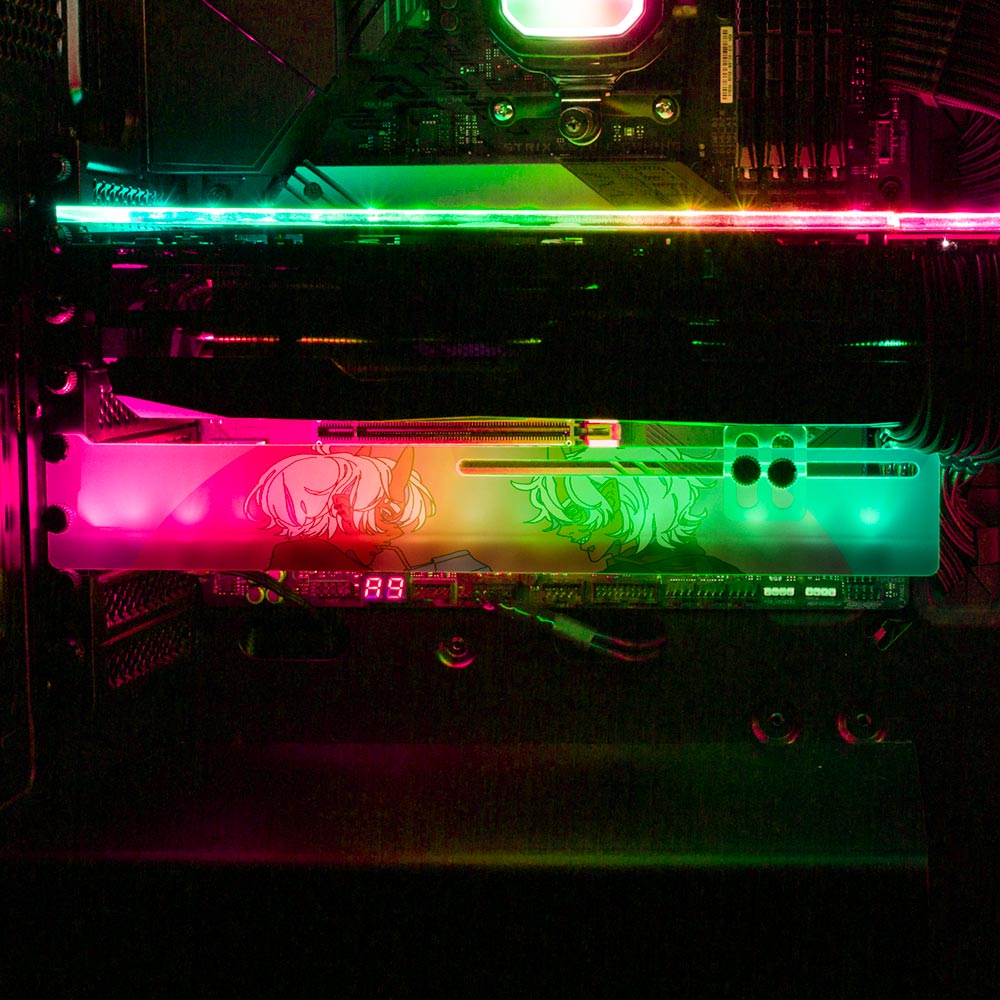 Demon Date RGB GPU Support Bracket - Kuurakuu - V1Tech