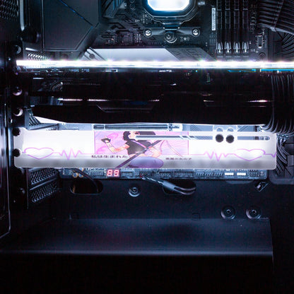 Demon Ninja Girl RGB GPU Support Bracket - YacilArt - V1Tech