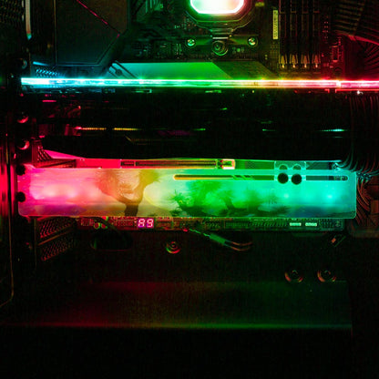 Desert Feelings RGB GPU Support Bracket - Cajuca Art - V1Tech