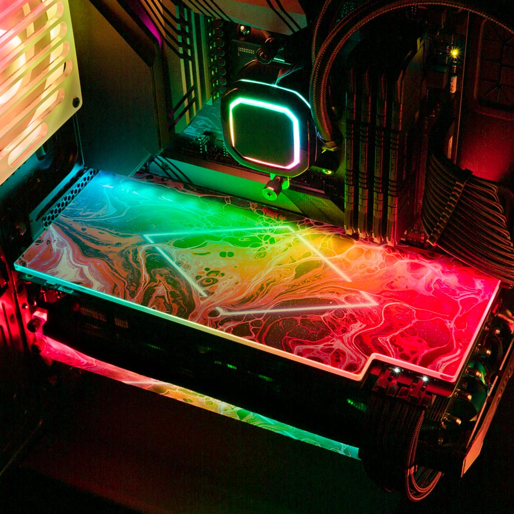 Disorder RGB GPU Backplate - Geoglyser - V1Tech