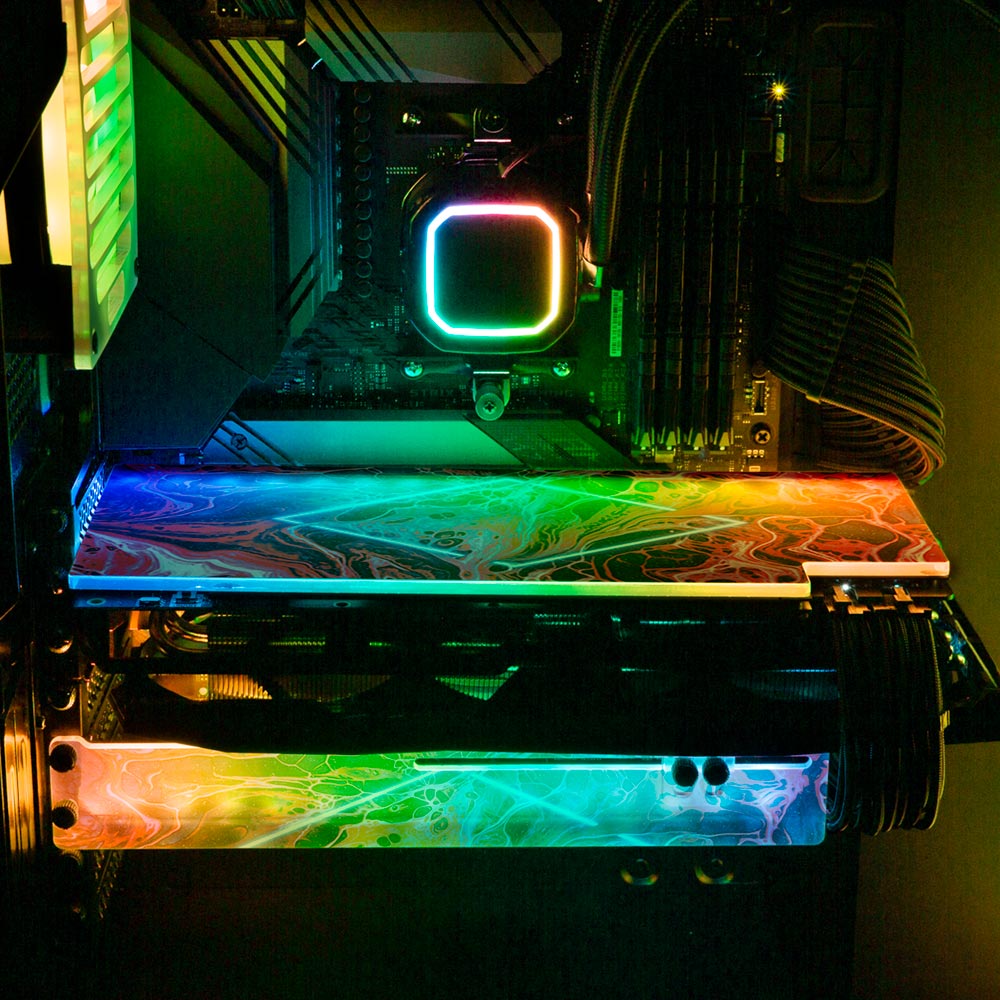 Disorder RGB GPU Backplate - Geoglyser - V1Tech