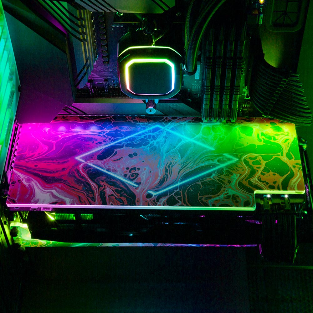 Disorder RGB GPU Backplate - Geoglyser - V1Tech