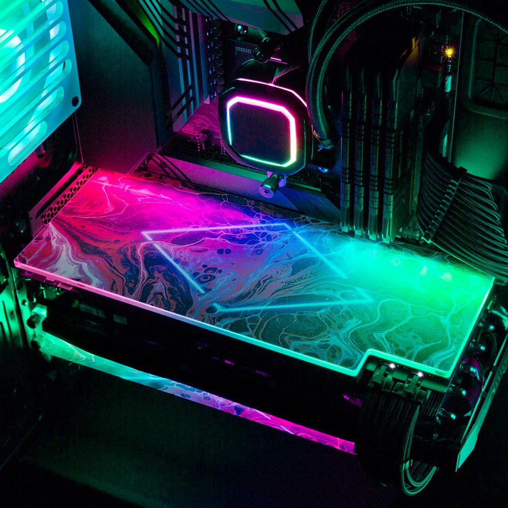 Disorder RGB GPU Backplate - Geoglyser - V1Tech