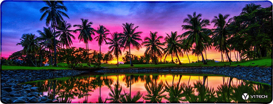 Fiji Sunrise Large Mouse Pad - Ben Mulder Photography - V1 Tech