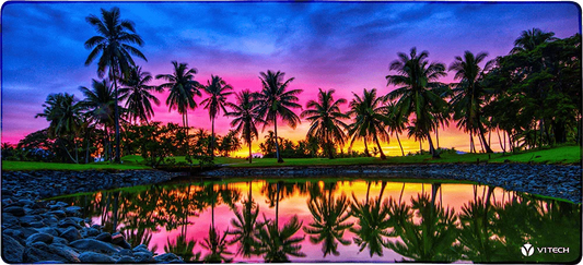 Fiji Sunrise X-Large Mouse Pad - Ben Mulder Photography - V1 Tech