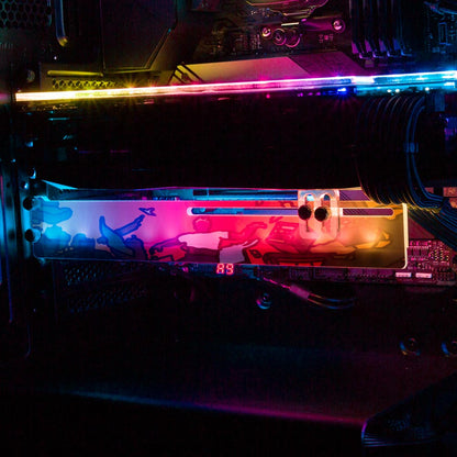 Floating RGB GPU Support Bracket - Utopia Graphix - V1Tech