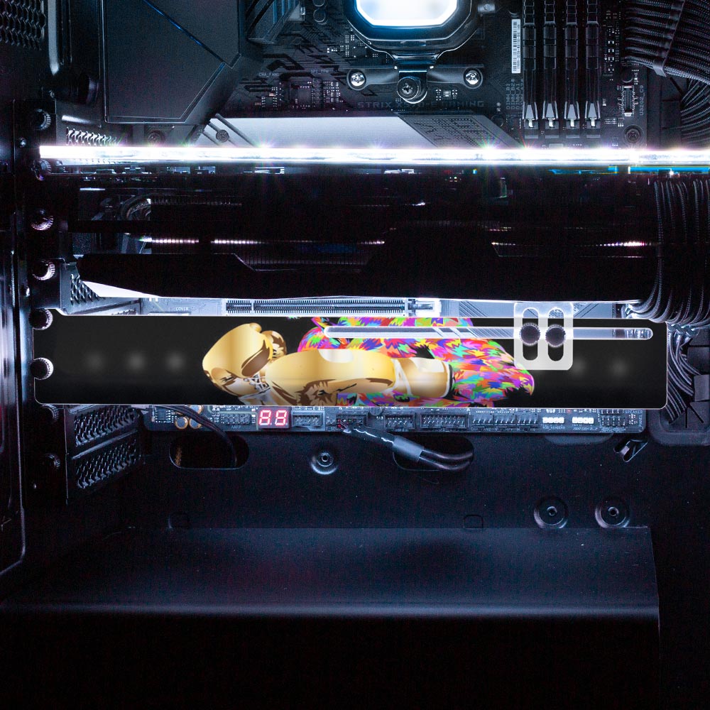 Floyddrome RGB GPU Support Bracket - Technodrome1 - V1Tech