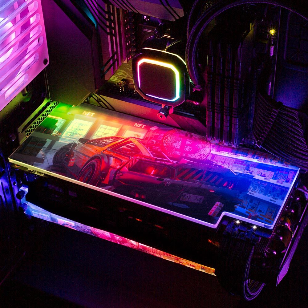 Go and Buy It RGB GPU Backplate - Skie Graphic Studio - V1Tech