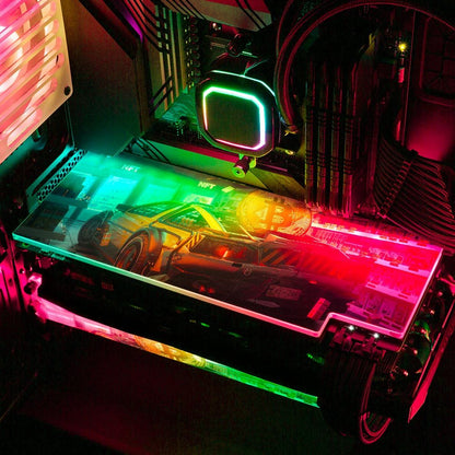 Go and Buy It RGB GPU Backplate - Skie Graphic Studio - V1Tech