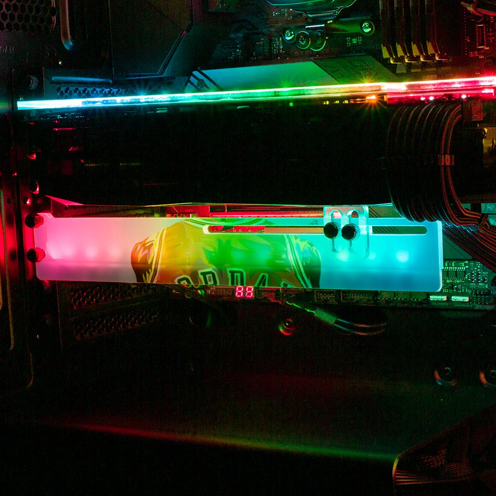 Greatest Athlete RGB GPU Support Bracket - Technodrome1 - V1Tech