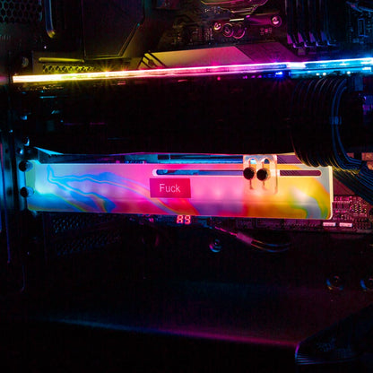 Happy Mind RGB GPU Support Bracket - Javilostcontrol - V1Tech