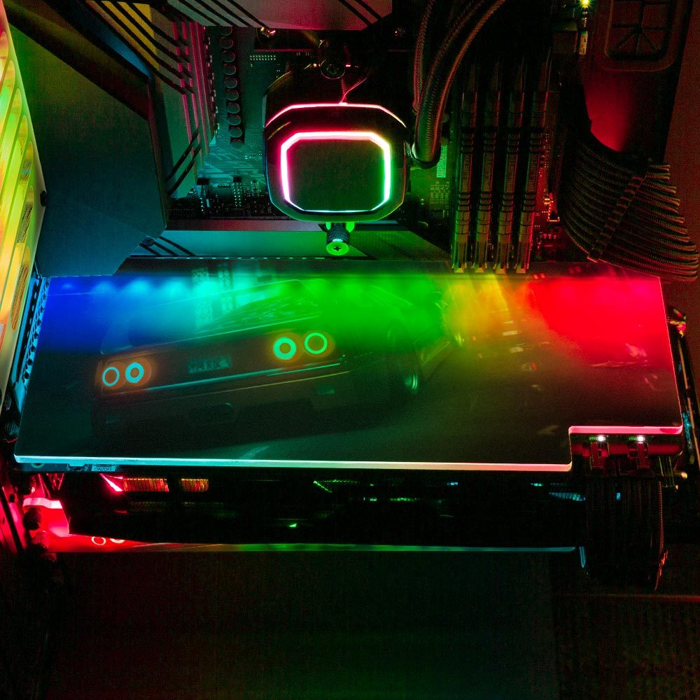 Hazy Car Ride RGB GPU Backplate - Skie Graphic Studio - V1Tech