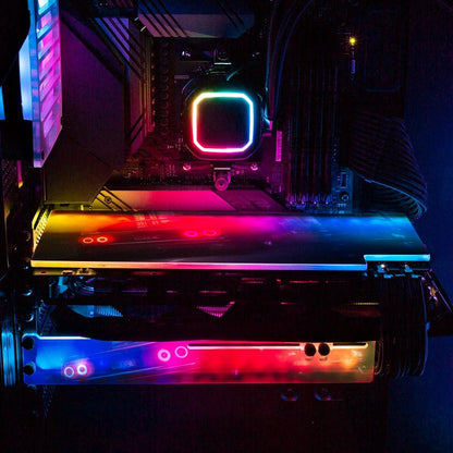 Hazy Car Ride RGB GPU Support Bracket - Skie Graphic Studio - V1Tech