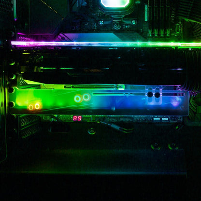 Hazy Car Ride RGB GPU Support Bracket - Skie Graphic Studio - V1Tech