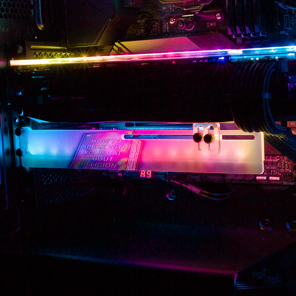 How to Speak with Your Cat RGB GPU Support Bracket - Javilostcontrol - V1Tech