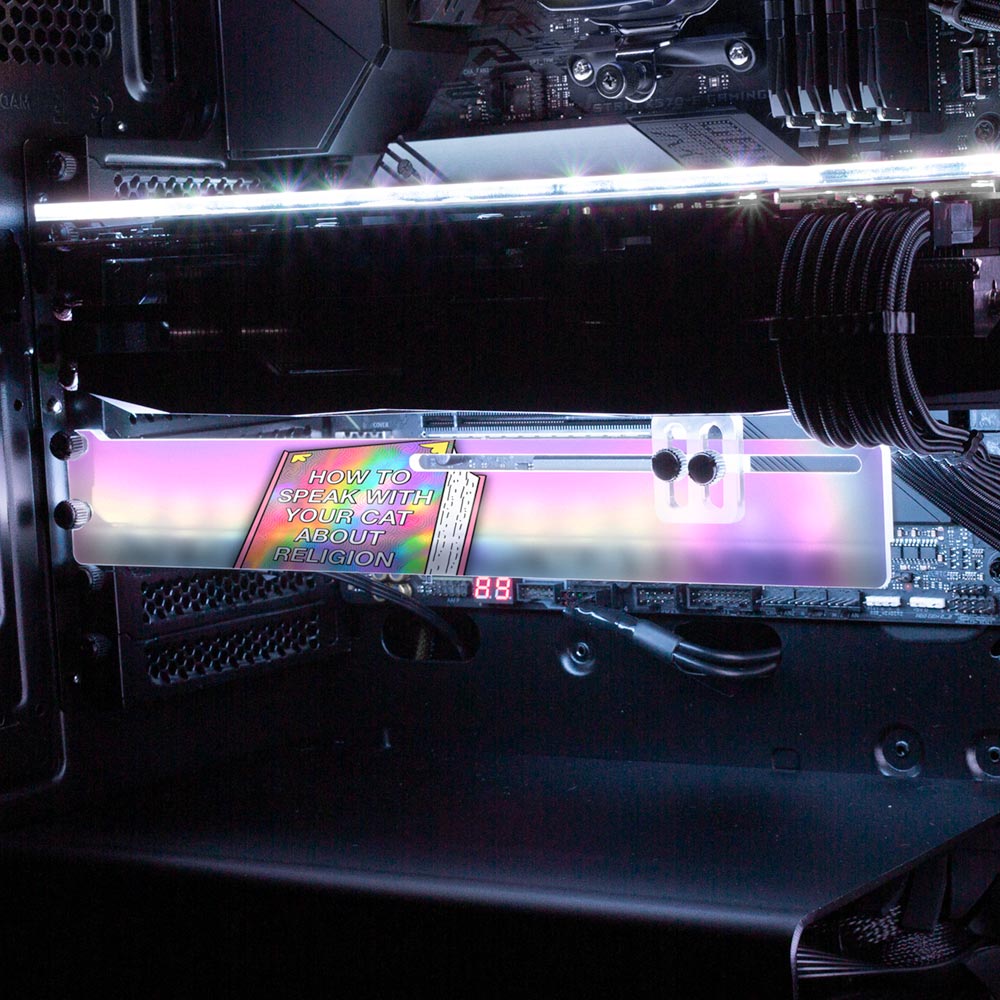 How to Speak with Your Cat RGB GPU Support Bracket - Javilostcontrol - V1Tech