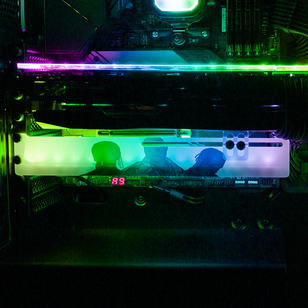 Icons RGB GPU Support Bracket - Utopia Graphix - V1Tech