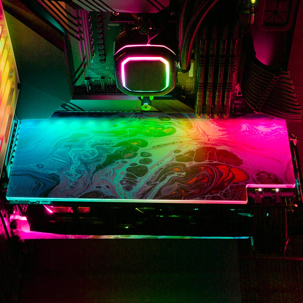 If We Make It Through December RGB GPU Backplate - Geoglyser - V1Tech