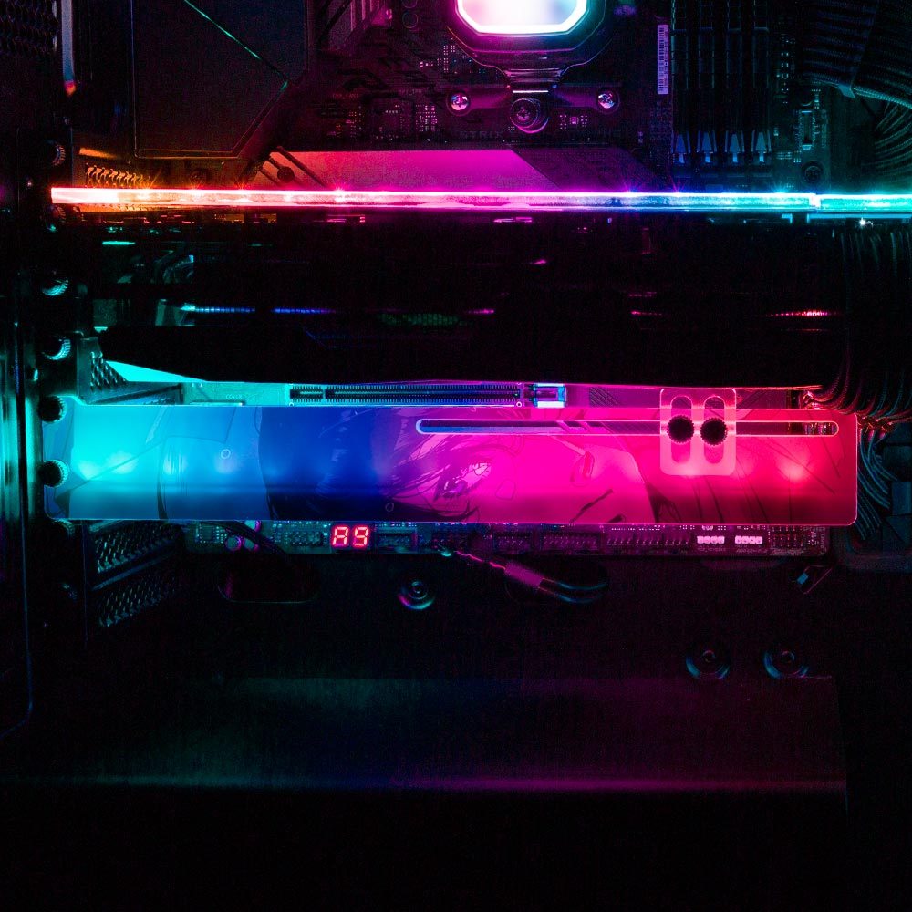 I'm Okay RGB GPU Support Bracket - Annicelric - V1Tech