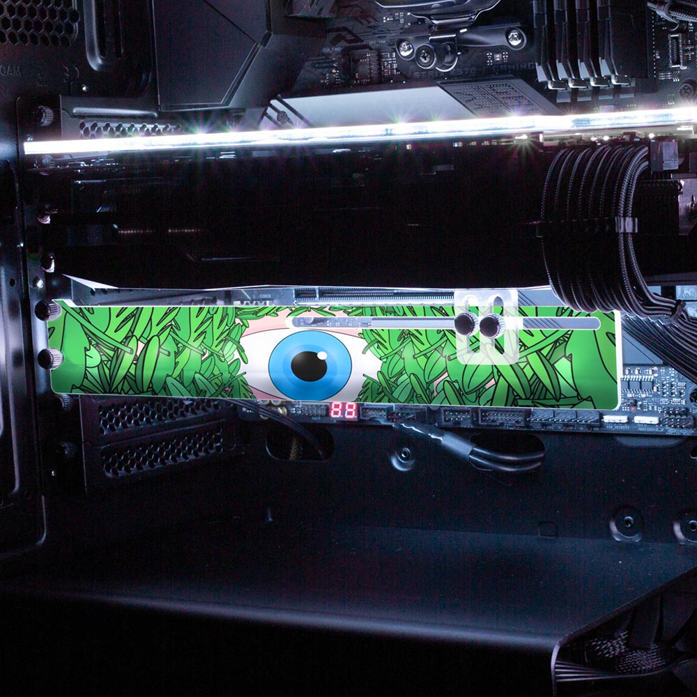 Jungle Eye RGB GPU Support Bracket - Javilostcontrol - V1Tech