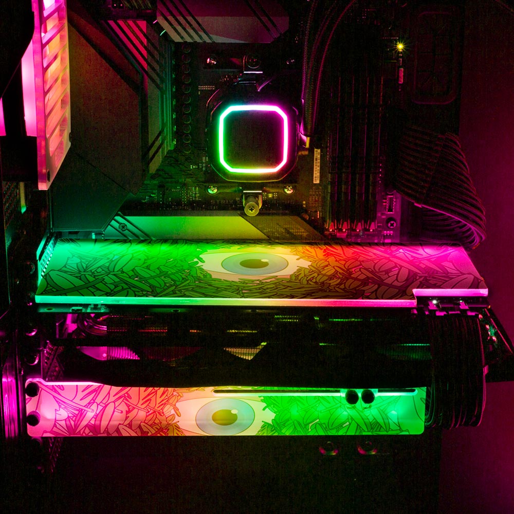 Jungle Eye RGB GPU Support Bracket - Javilostcontrol - V1Tech