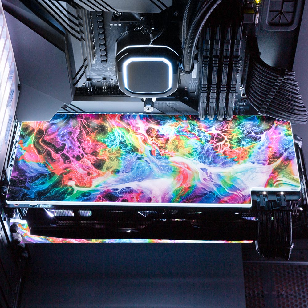 Kamikaze RGB GPU Backplate - Geoglyser - V1Tech