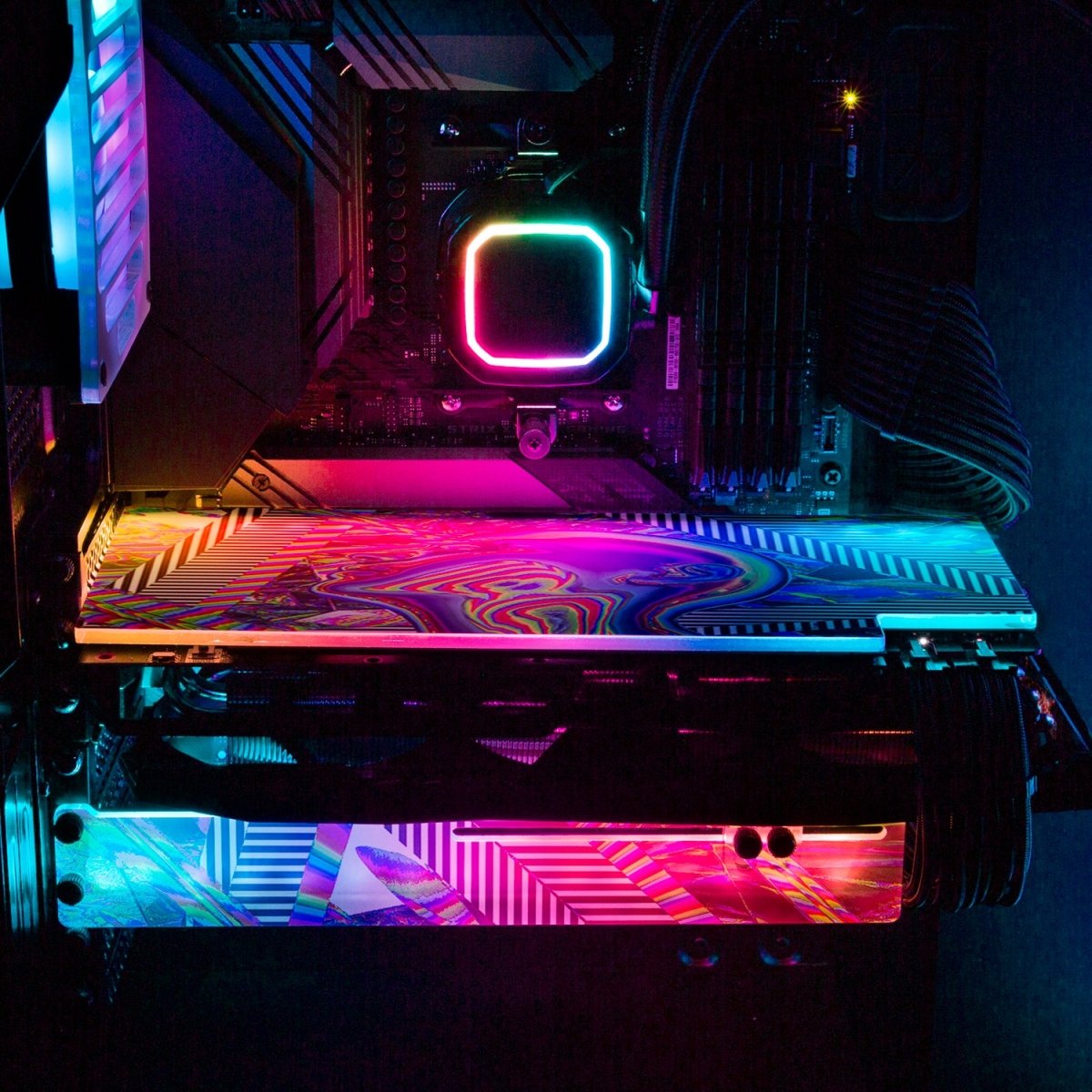 Lazers RGB GPU Support Bracket - Tankuss - V1Tech