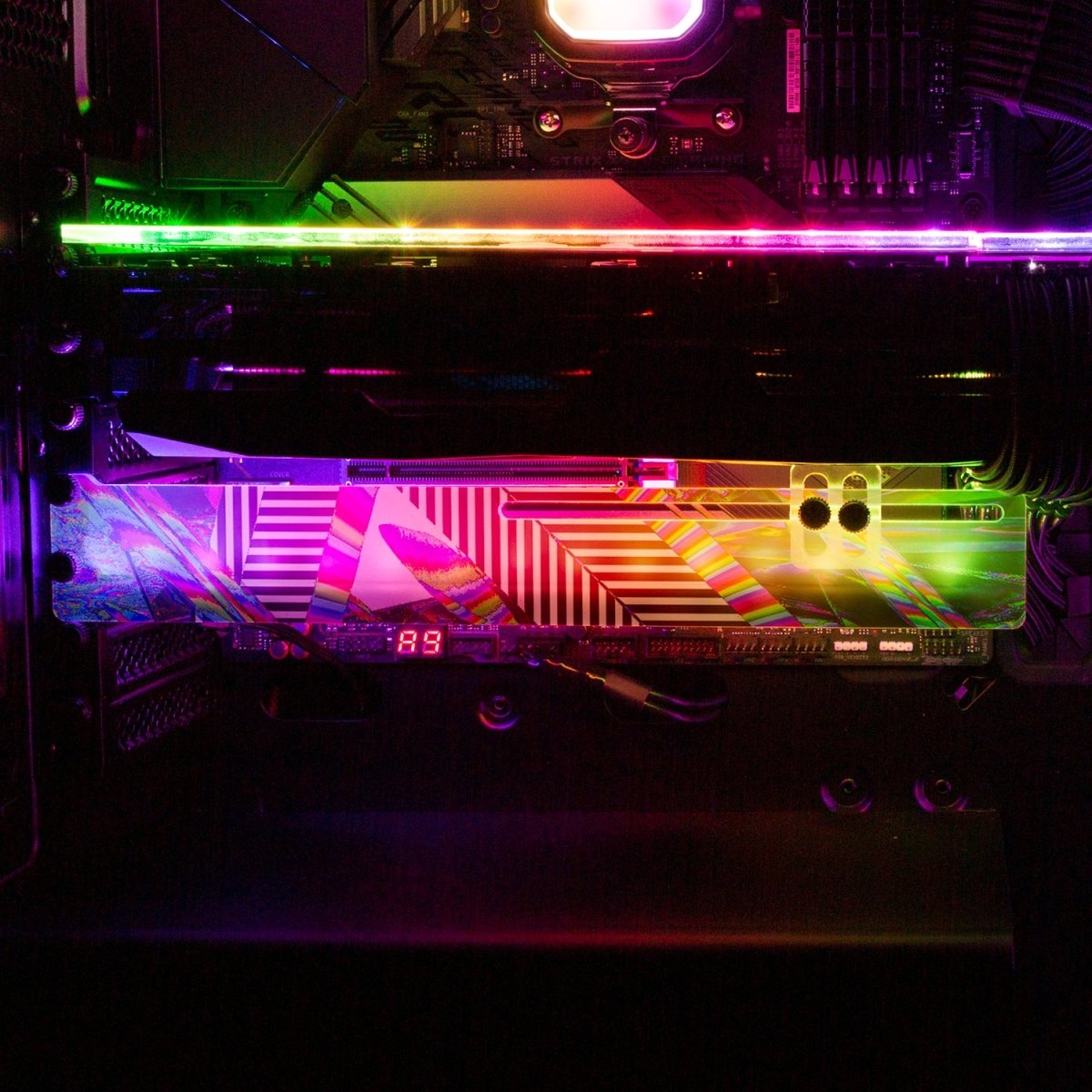 Lazers RGB GPU Support Bracket - Tankuss - V1Tech