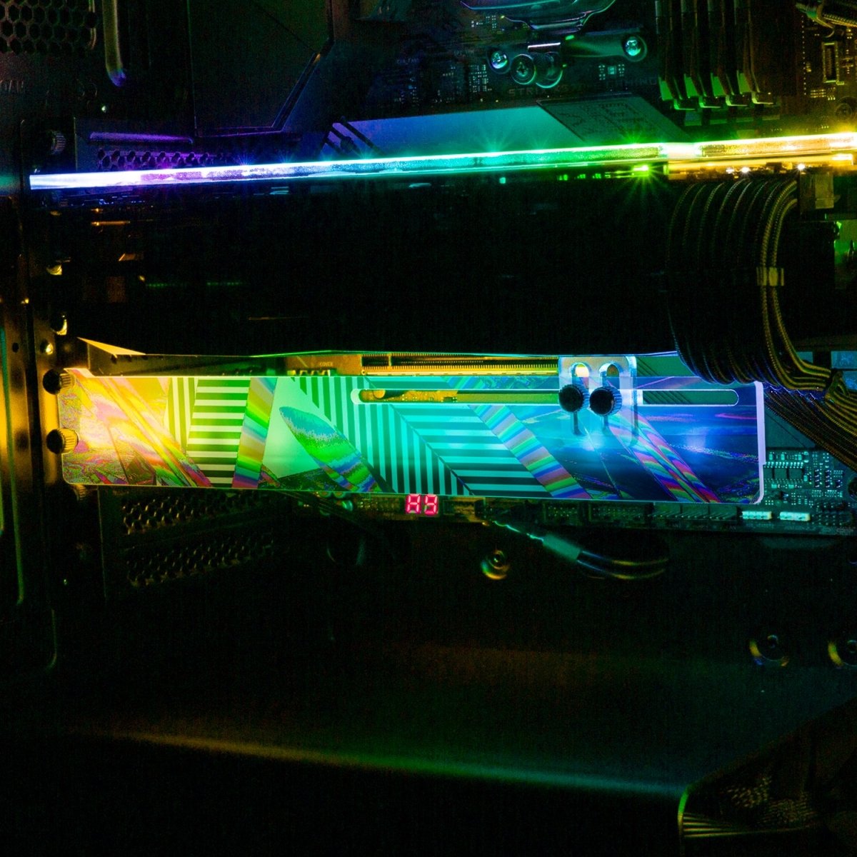 Lazers RGB GPU Support Bracket - Tankuss - V1Tech