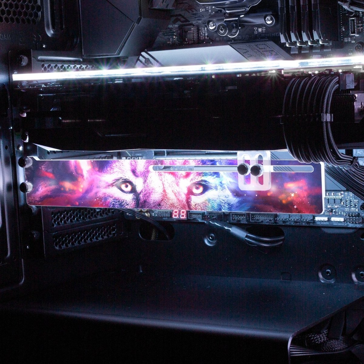 Lion Nebula RGB GPU Support Bracket - Nogar007 - V1Tech