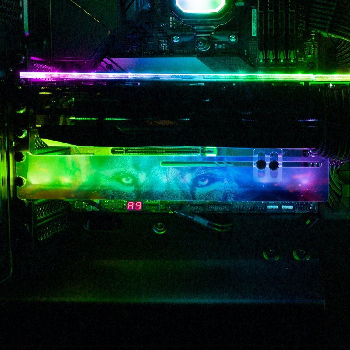 Lion Nebula RGB GPU Support Bracket - Nogar007 - V1Tech