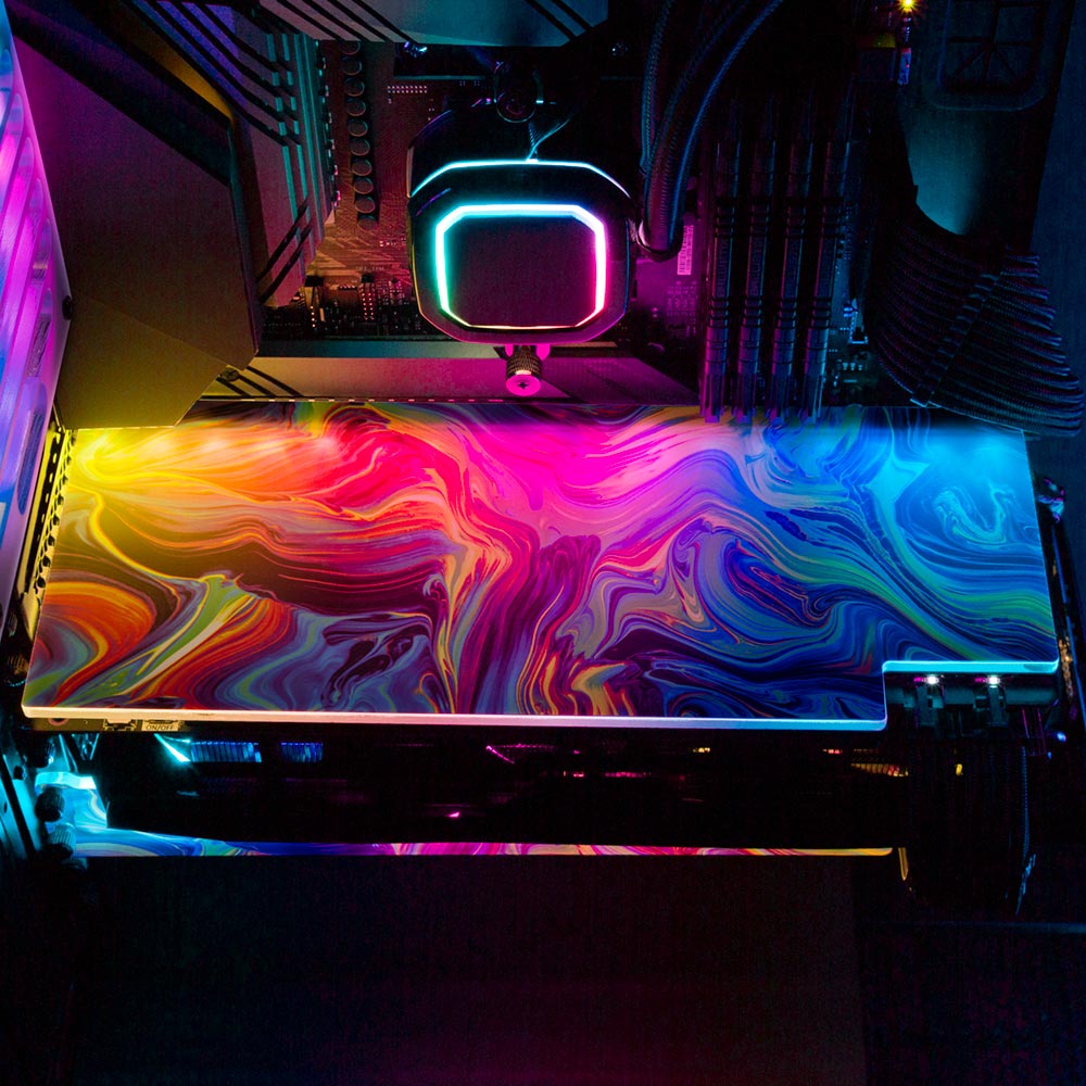 Lost to Memories RGB GPU Backplate - Geoglyser - V1Tech