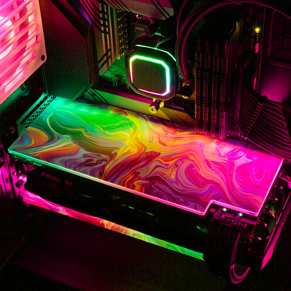 Lost to Memories RGB GPU Backplate - Geoglyser - V1Tech