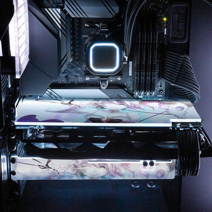 Magical Girl Shepherdess RGB GPU Support Bracket - Ghost Data - V1Tech